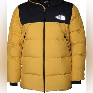 The North Face Men's Hooded Puffer Jacket - Golden Spice